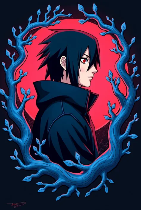 Best logo for YouTube channels one anime itachi looking   Right and vines blue 