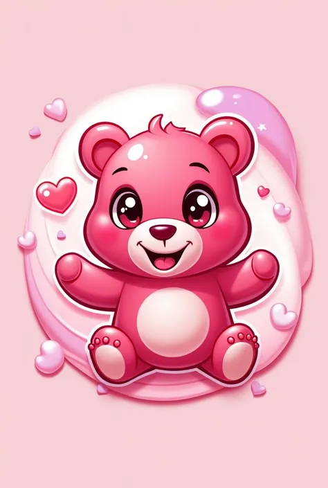 Gummy bear pinck logo