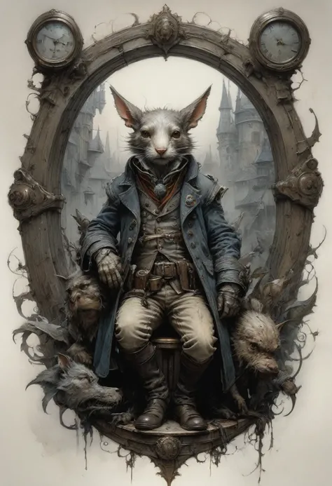 Gothic aesthetics of Jean-Baptiste Monge, (Best Quality, masterpiece, Representative work, official art, professional, Ultra intricately detailed, 8k:1.3)