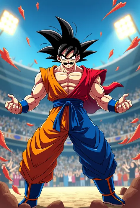 Goku fused with Mr. Satan