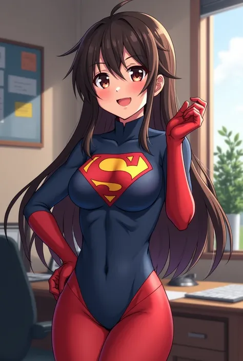 (Superhero) () (run) (main office) (Sensual pose) (anime)