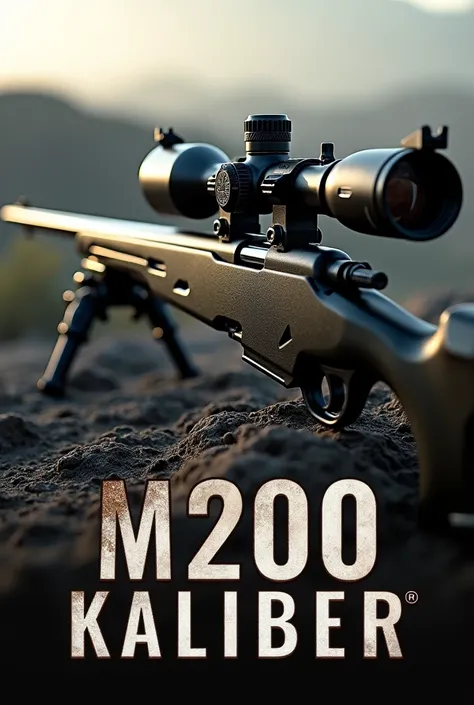 M200 50 cal with the word kaliber below it