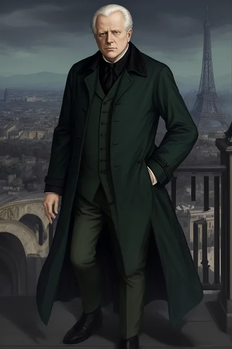 highest quality, masterpiece, high resolution,，（georges jacques danton），french，french revolution politician，（french cityscape_ba...