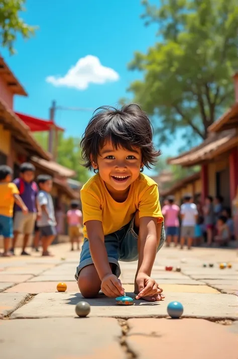 a child playing Paila jeherei
