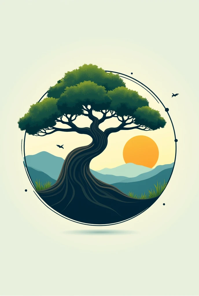 Create a scout logo called bonsai