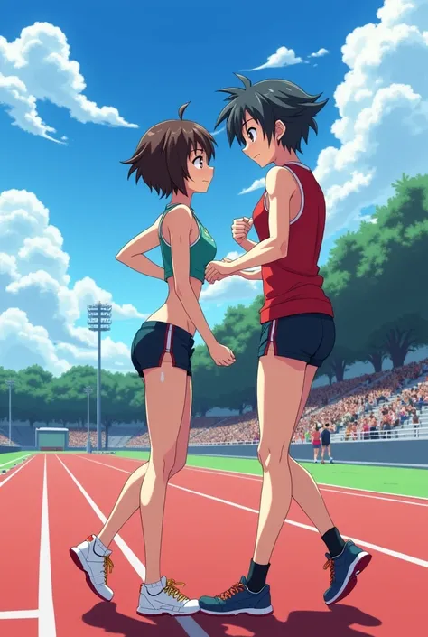 Tsun-dere eroticism of the track and field club