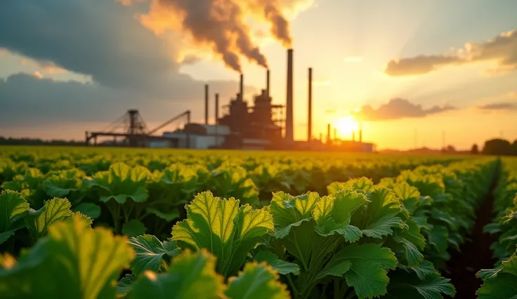 a sugar beet field, a sugar beet factory, sugar cane processing, detailed sugar beet harvesting, detailed sugar refining, industrial machinery, large factory building, chimneys, steam, pipes, valves, workers in factory, detailed sugar crystals, close-up of...