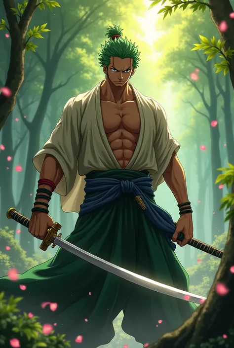 Zoro juro with two swords

