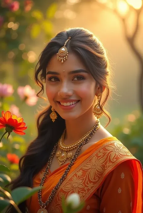 Radha pic with smiling 
