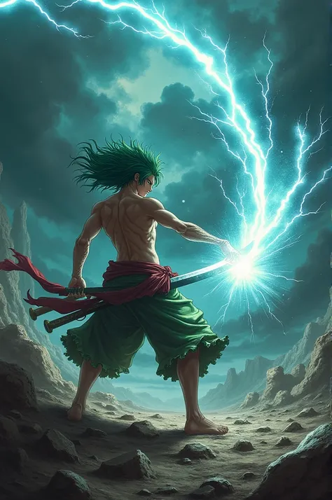 Zoro juro with power full slash 