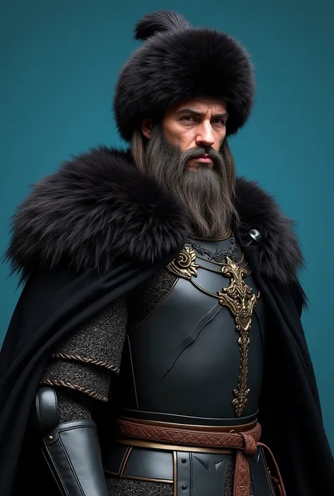 Here’s the updated prompt:

"Create a detailed and realistic 3D model of Ertugrul Ghazi, a heroic medieval warrior with a stern, determined expression. He should be wearing black traditional Turkish armor, complete with leather details and a fur-lined cloa...