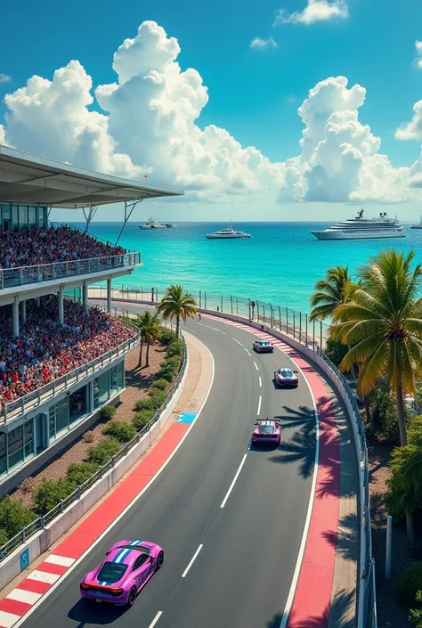 Create a racetrack similar to the one in Miami