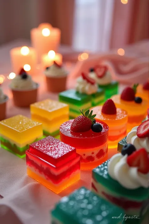 Desserts and gelatin