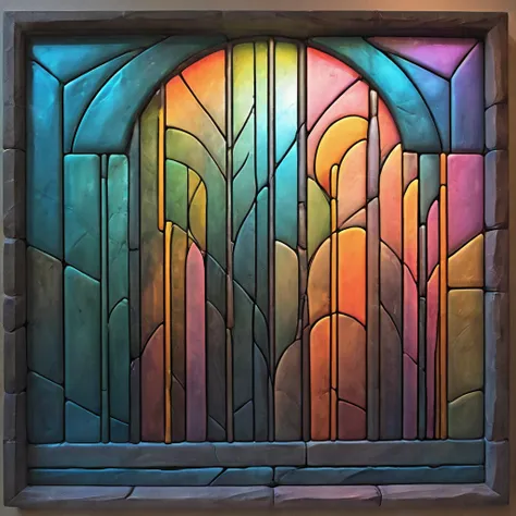 stained glass,translucent,masterpiece,vibrant colors