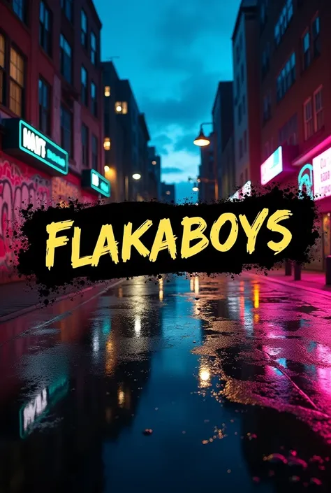 the black logo says flakaboys