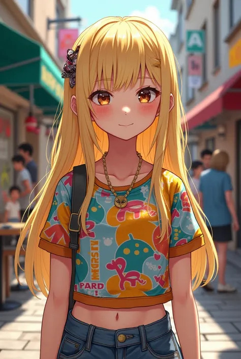 岡本 美玖（Okamoto Miku）

Hairstyle：Straight hair below shoulders、Blonde hair
Eye color：Brown
Height：158cm
Clothing：Casual style、Likes tops with striking designs。