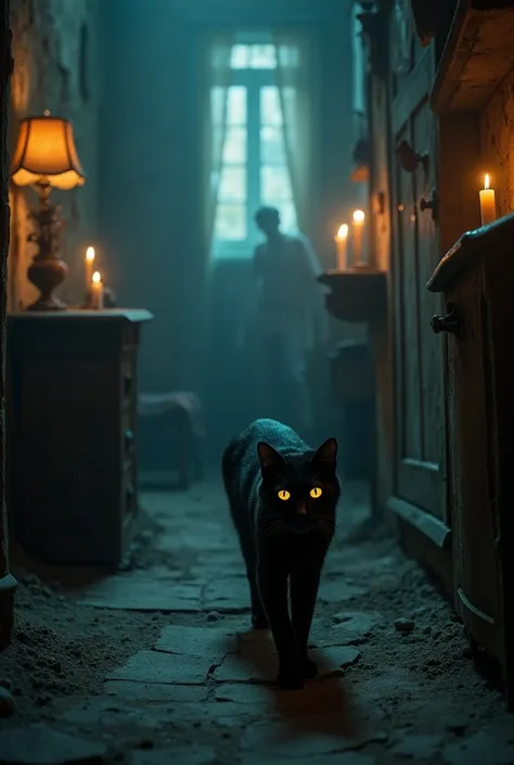 A black cat in your haunted house