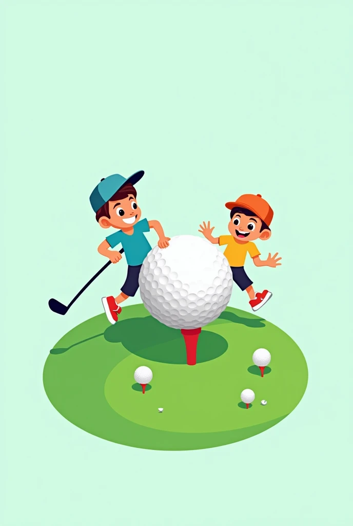 Ball boyz golf ball logo simple