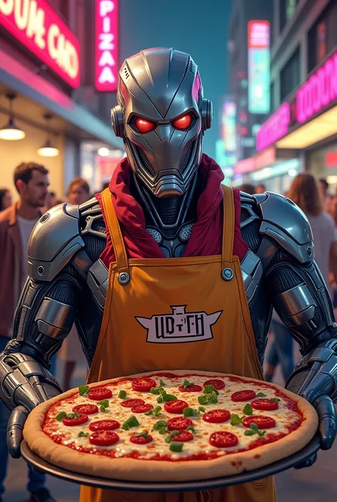 Dans le film Avengers, Ultron vend des pizzas.