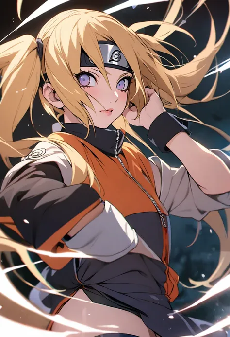 Naruto girl, female focus, twintails 