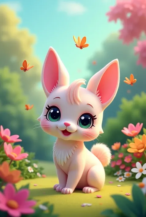 Littlest pet shop cat rabbit  hybrid 