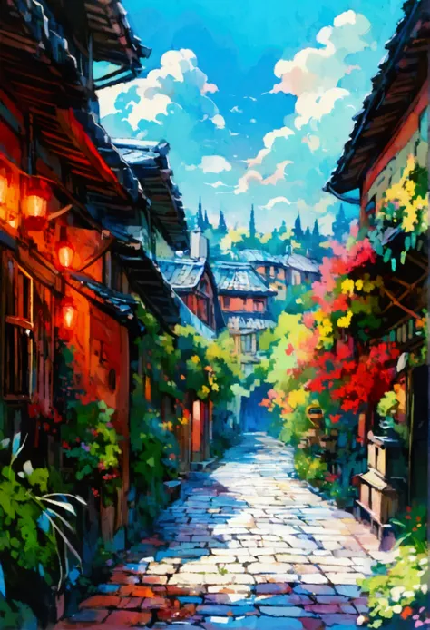 studio ghibli background.