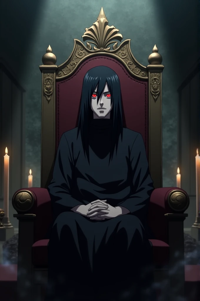 Episode 135 naruto Shippuden Itachi Uchiha Sitting on the throne. 