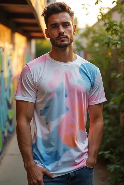 Beautiful aesthetic male t shirt