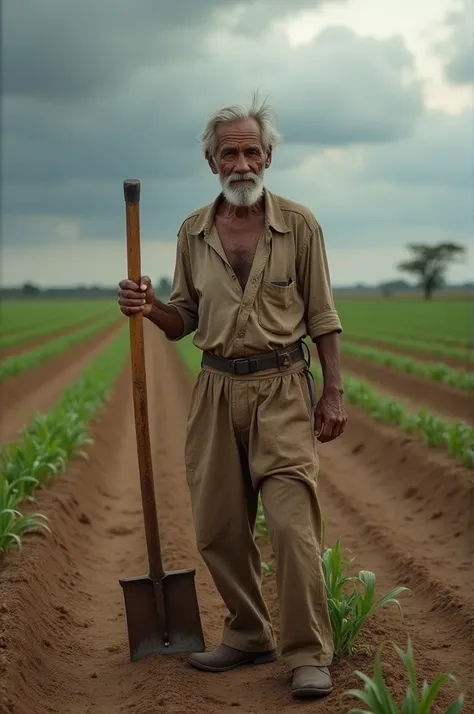 Photo of a poor farmer