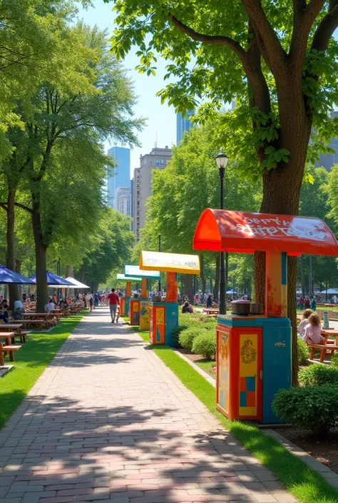 INCREASE TRASH CANS AND GIVE THEM SOMETHING TO SHADE THEMSELVES FROM THE SUN