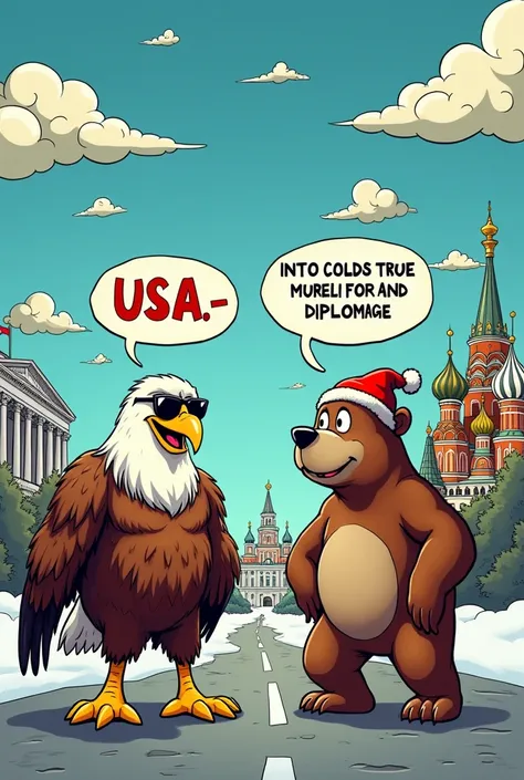 Create a cartoon about the Cold War
