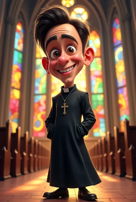 Seminarian front profile caricature