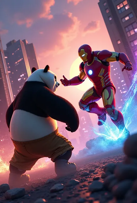 Kung fu panda vs iron man