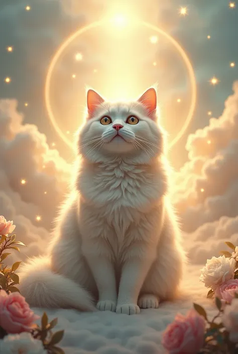 Cat god like jesus pose