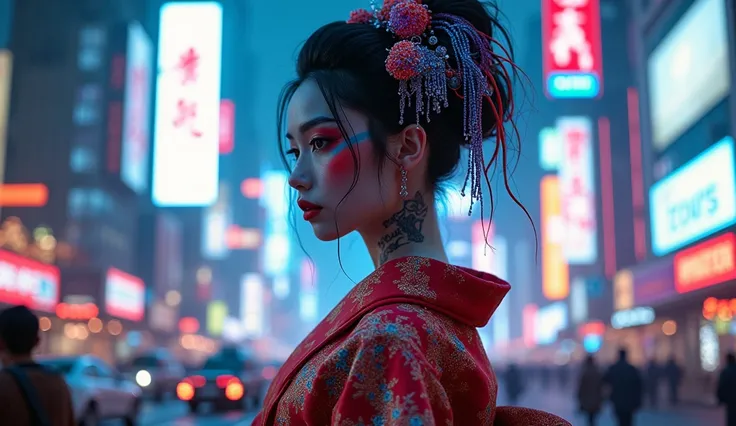 cyberpunk geisha