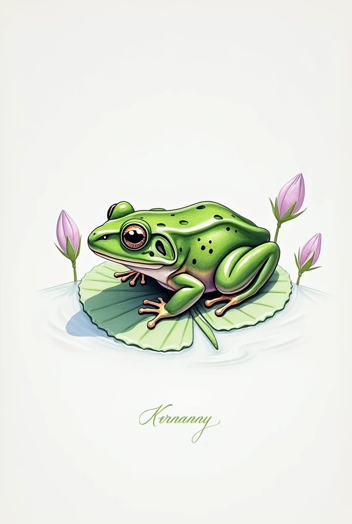 Just make a realistic frog, but being in drawing