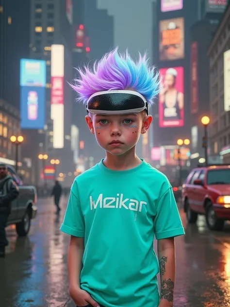 cyberpunk boy realistic face