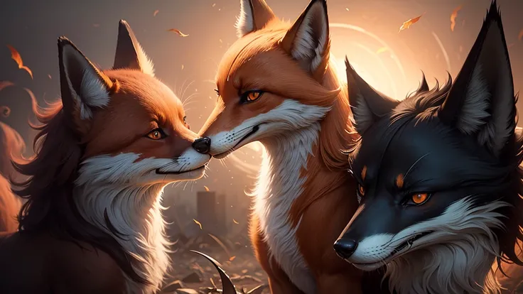 Fox with demons 