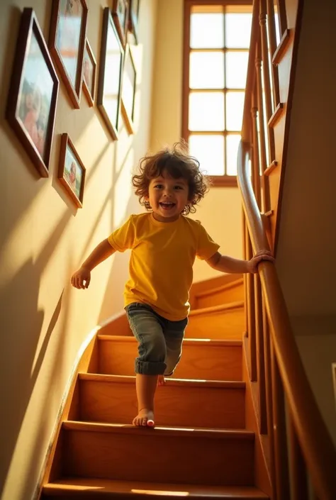 Child climbing stairs 
