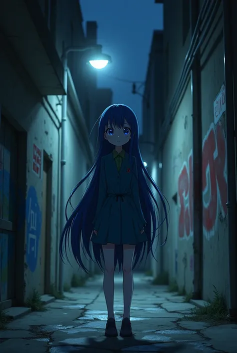 An 18-year-old anime girl is left naked in a slum at night