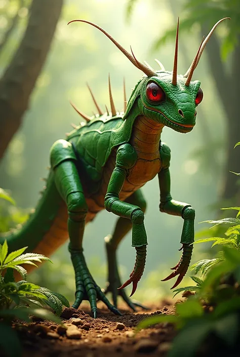 Fusion between mantis and dinosaur