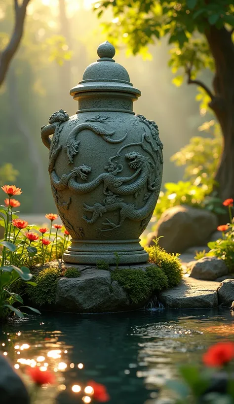 Water Jar with Mythological Background