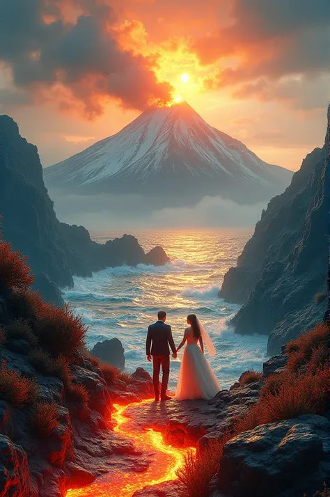 You&#39;re on the volcano and suddenly out of nowhere you start going to the snow and suddenly you start going to the sea and out of nowhere you start being at a wedding in a boxing match
