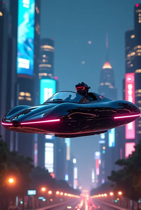 The black flying car