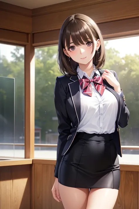 anegasaki nene、Shiny brown hair, short hair, (Beautiful brown eyes、Sparkling eyes, Fine grain)、smile、Ultra-detailed eyes、Highly detailed face, Highly detailed eyes,


(masterpiece, Realistic:1.3), (Very difficult:1.2), (photoRealistic:1.4), (Very delicate)...