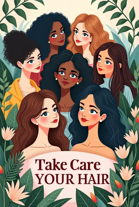 cover of a book about women&#39;s hair care "take care of your hair"