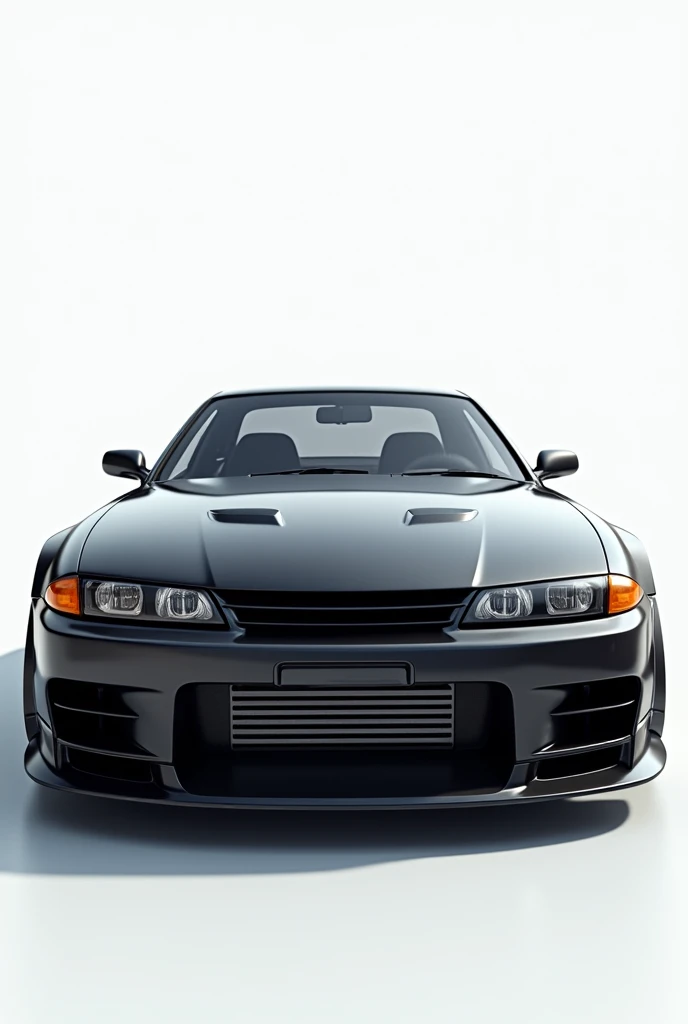 A close-up of a Nissan Silvia car with a white background, gorgeous, 3D Render de Jerma 9 8 5, Representation, artistic rendering, 8k 3D, 8k3d, 8k 3 d, Without hood | | realistic shading, kodakchromo : : 8k, front angle, 3d rendering n - 9