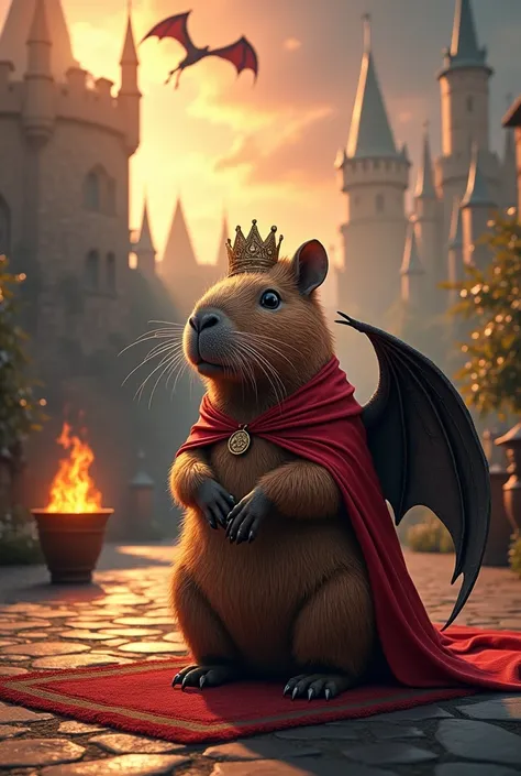 capybara of house targaryen from game of thrones