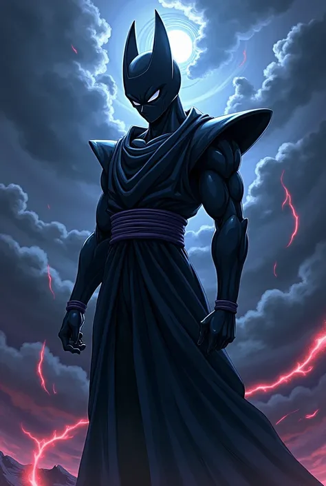 Goku black with an anbu mask that covers his entire face and only his head is visible Anime
