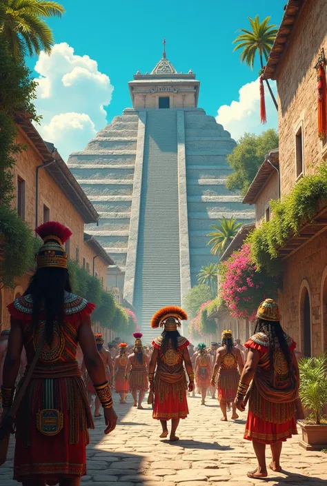 The city of Tenochtitlan 